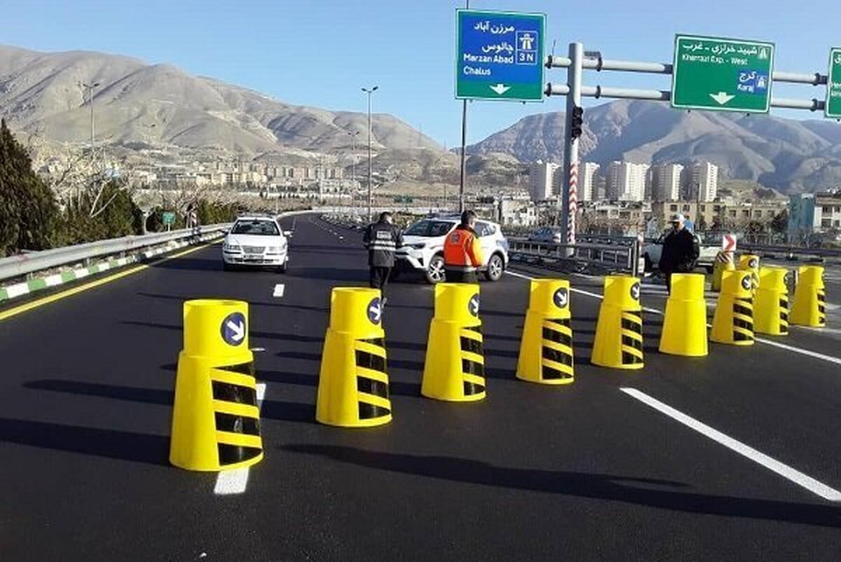 جاده چالوس و آزادراه تهران – شمال تا سه‌شنبه مسدود شد