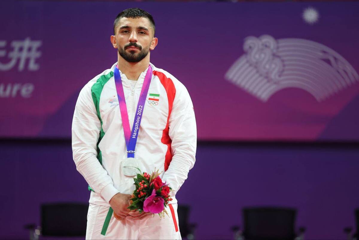 مجید وحید بریمانلو به مدال نقره کوراش بازی‌های آسیایی دست یافت