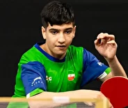 لاعب تنس الطاولة الإيراني 