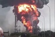 انفجار وحريق ضخم في منشأة نفطية فنزويلية