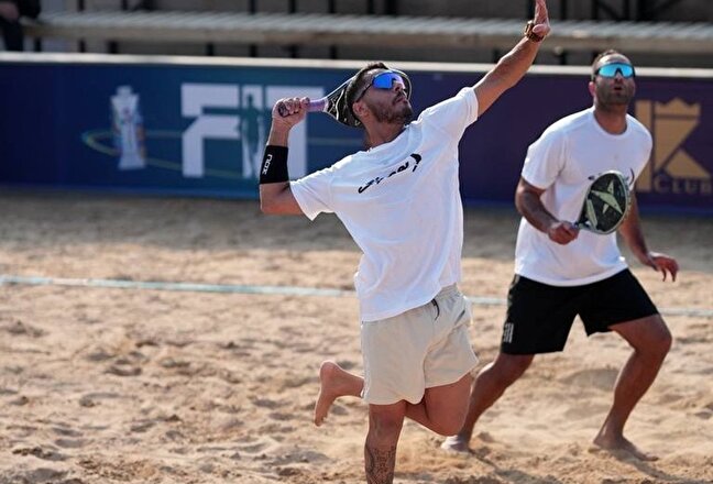 الكشف عن المتفوقين في الأسبوع الأول من منافسات التنس الشاطئي الدولية