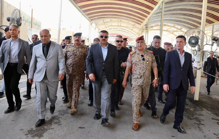 وزير الداخلية العراقي يثم بجولة لمنفذ المنذرية الحدودي