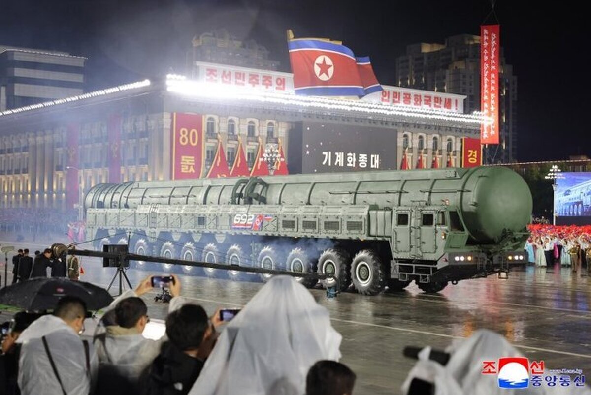 N. Korea unveils new ICBM at military parade