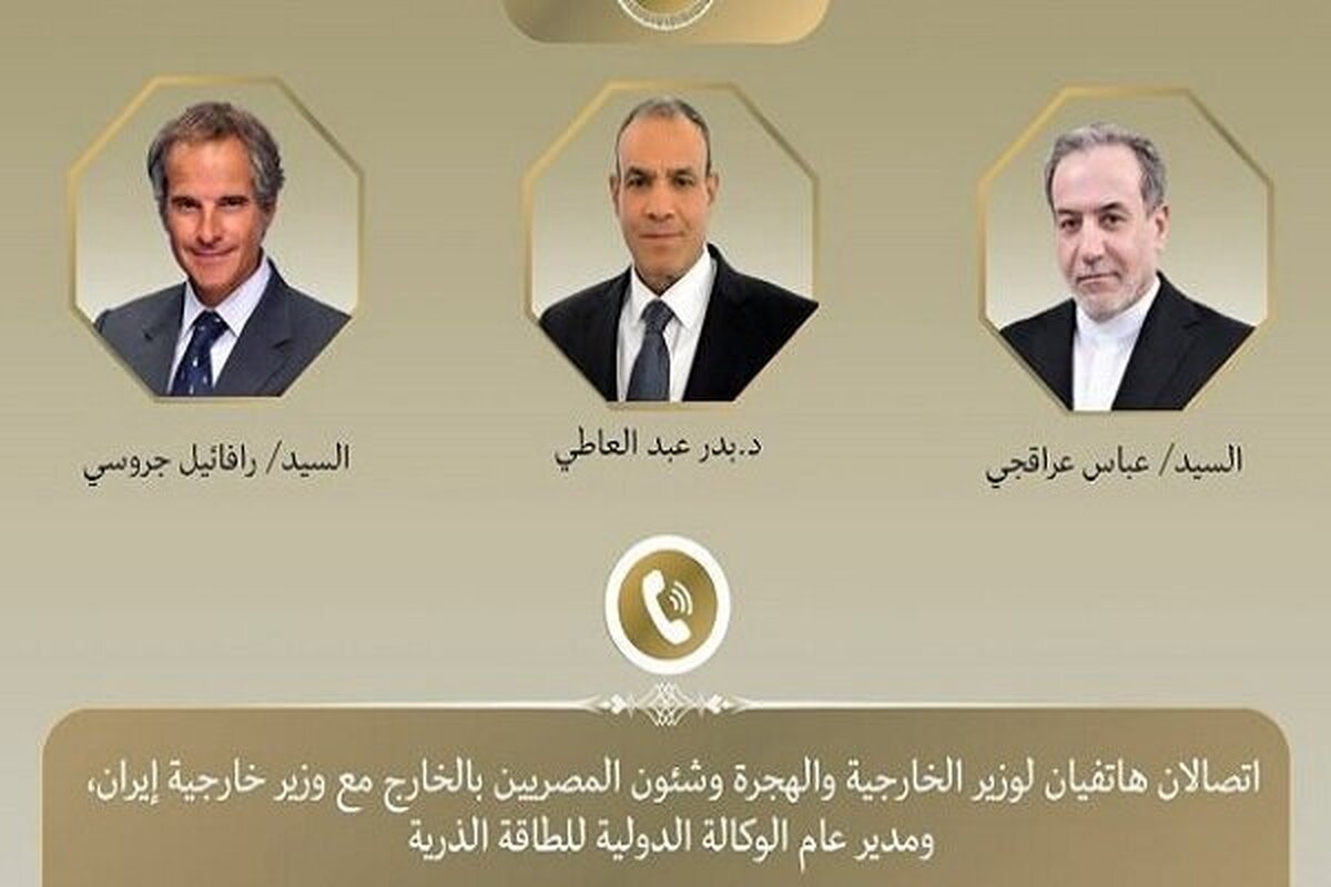 Egypt FM holds phone calls with Araghchi, Grossi