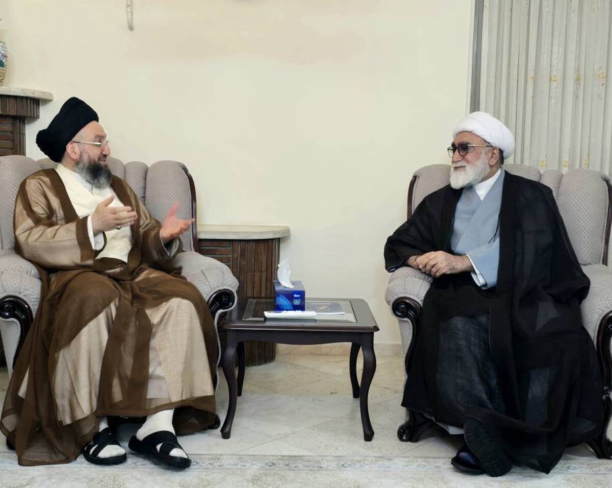 Ammar al-Hakim Meets with Custodian of Astan Quds Razavi