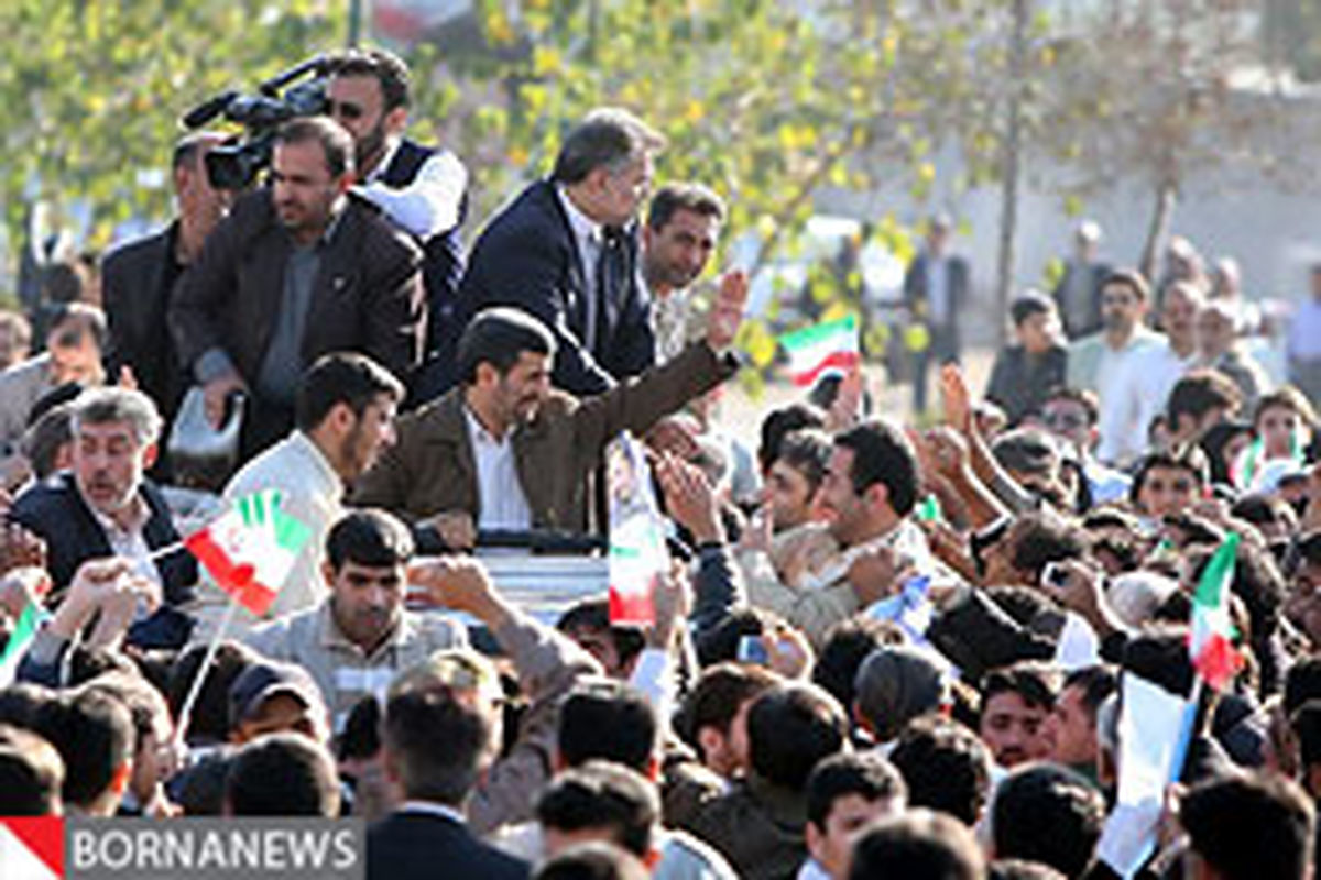 استقبال پرشور مردم استان البرز از رییس‌جمهور