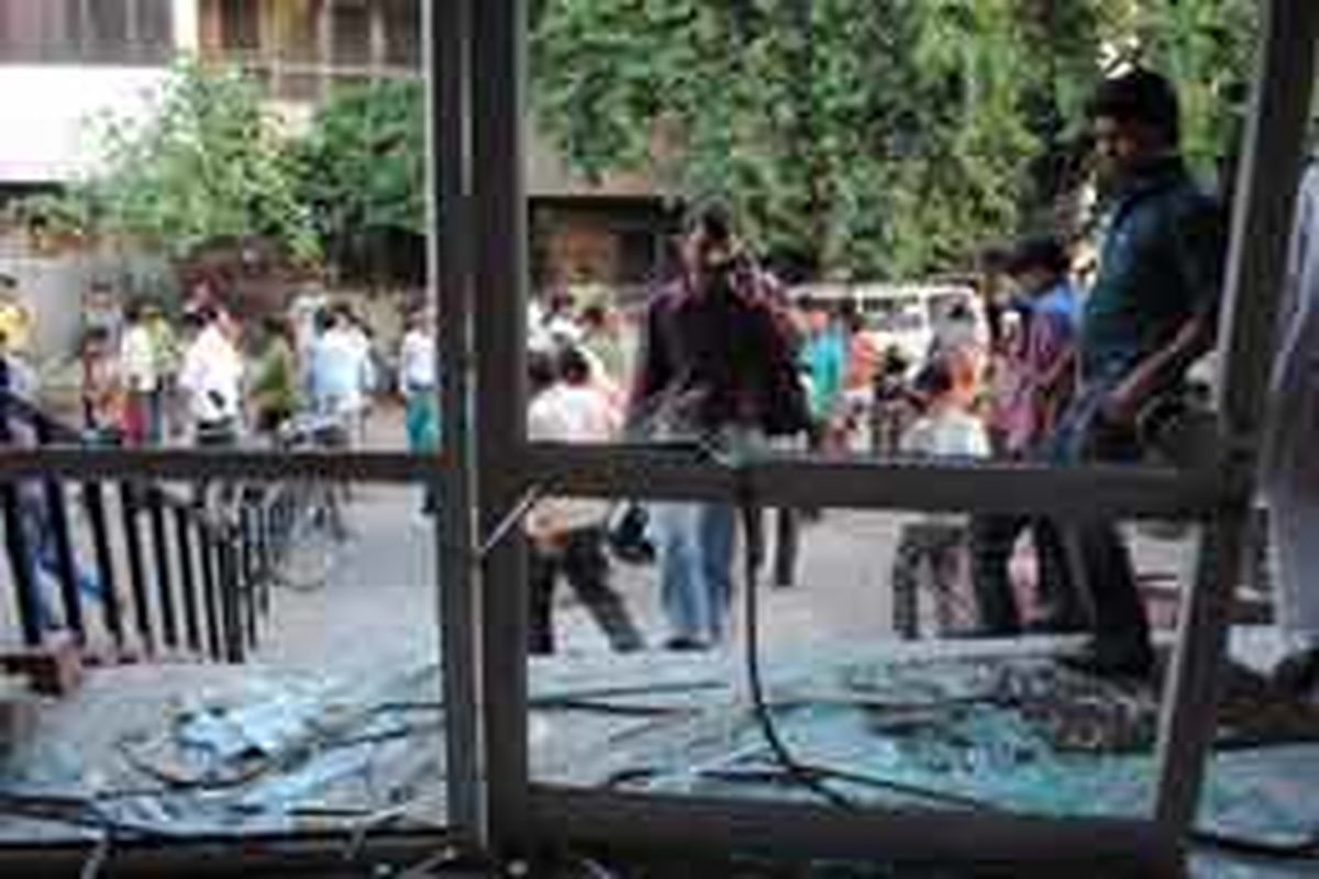 انفجار بمب در یک بیمارستان هند
