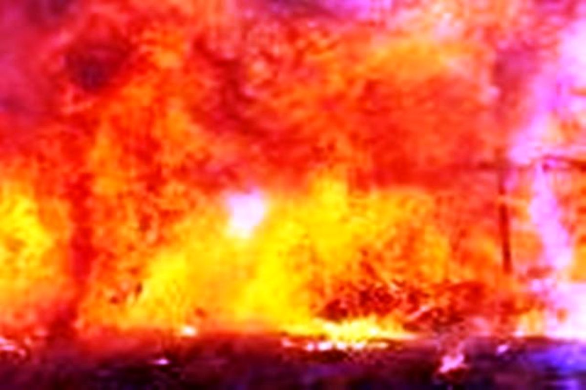 آتش سوزی گسترده در دانشگاه پیام نور