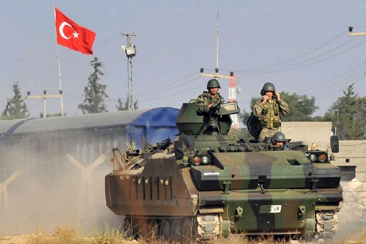 آرایش نظامی ترکیه برای ورود به سوریه