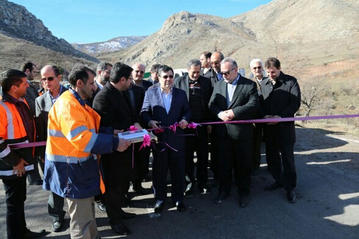 افتتاح دو پروژه راهسازی در بخش الموت غربی قزوین