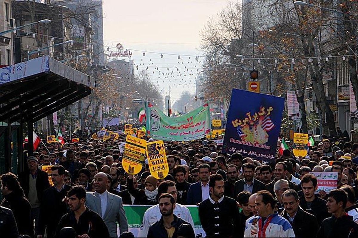 حضور جامعه ورزش وجوانان گیلان در راهپیمایی ۲۲ بهمن