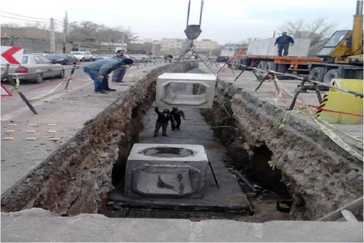 طرح احداث و بازسازی کانال ها در تبریز با هدف هدایت آب های سطحی