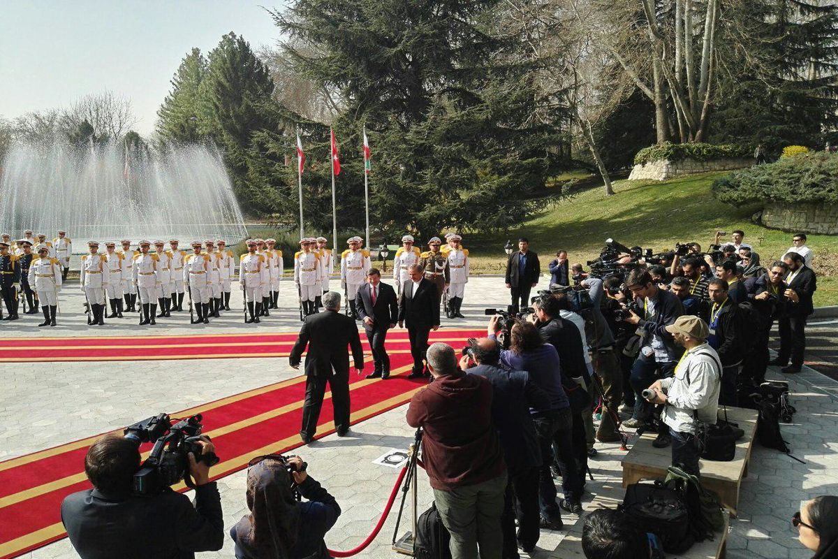 استقبال رسمی معاون اول رئیس جمهوری از نخست وزیر ترکیه