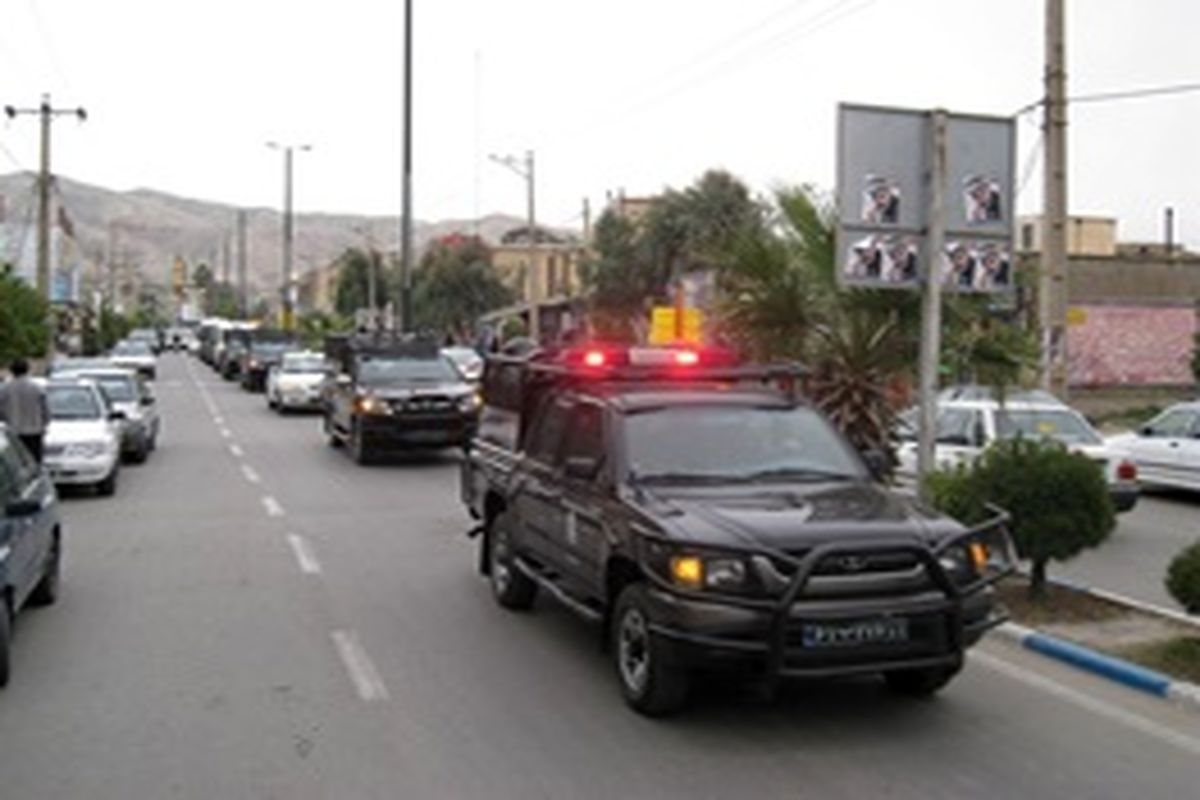 مانور اقتدار و صلابت نیروی انتظامی در پلدختر