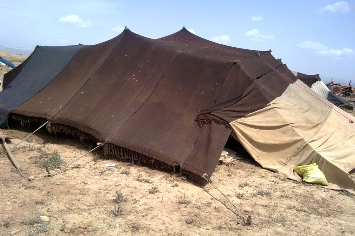وقتی چادرهای برزنتی جای خود را به سیاه چادرهای عشایری می‌دهد