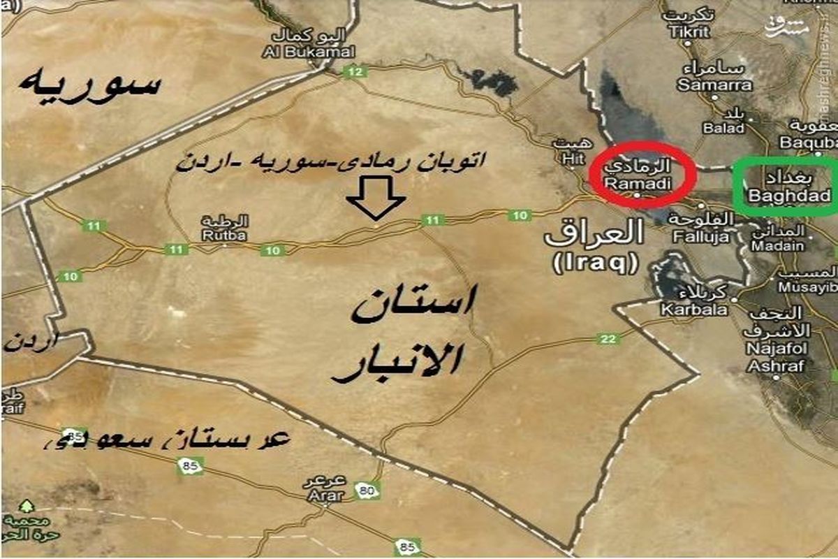 محاصره داعش در استان الانبار