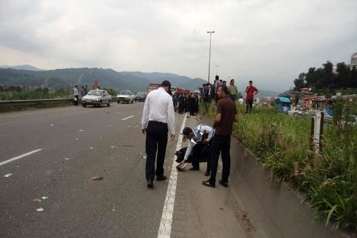 مرگ ۵ تن در حادثه تصادف موتورسیکلت در گیلان