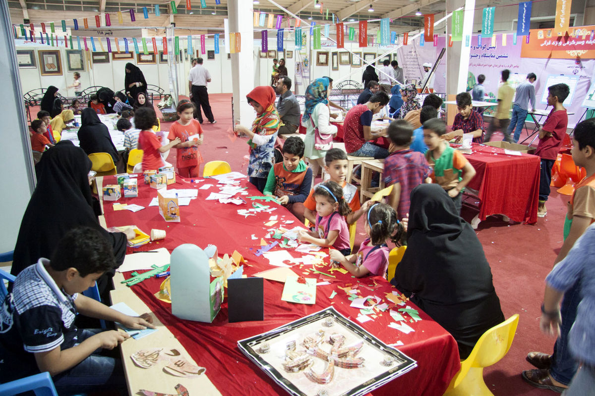 شور و نشاط در غرفه کودک و خانواده نمایشگاه قرآنی