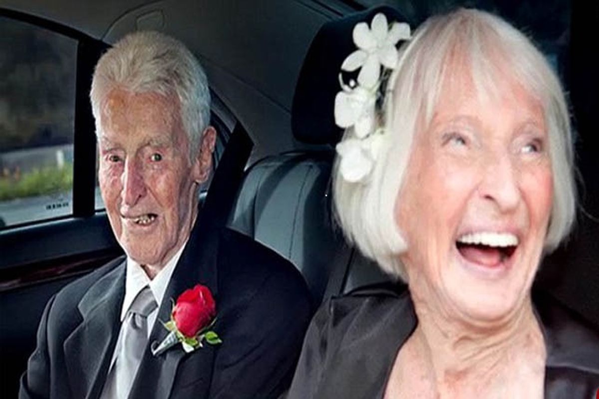 ازدواج زوج عاشق در ۱۰۰ سالگی