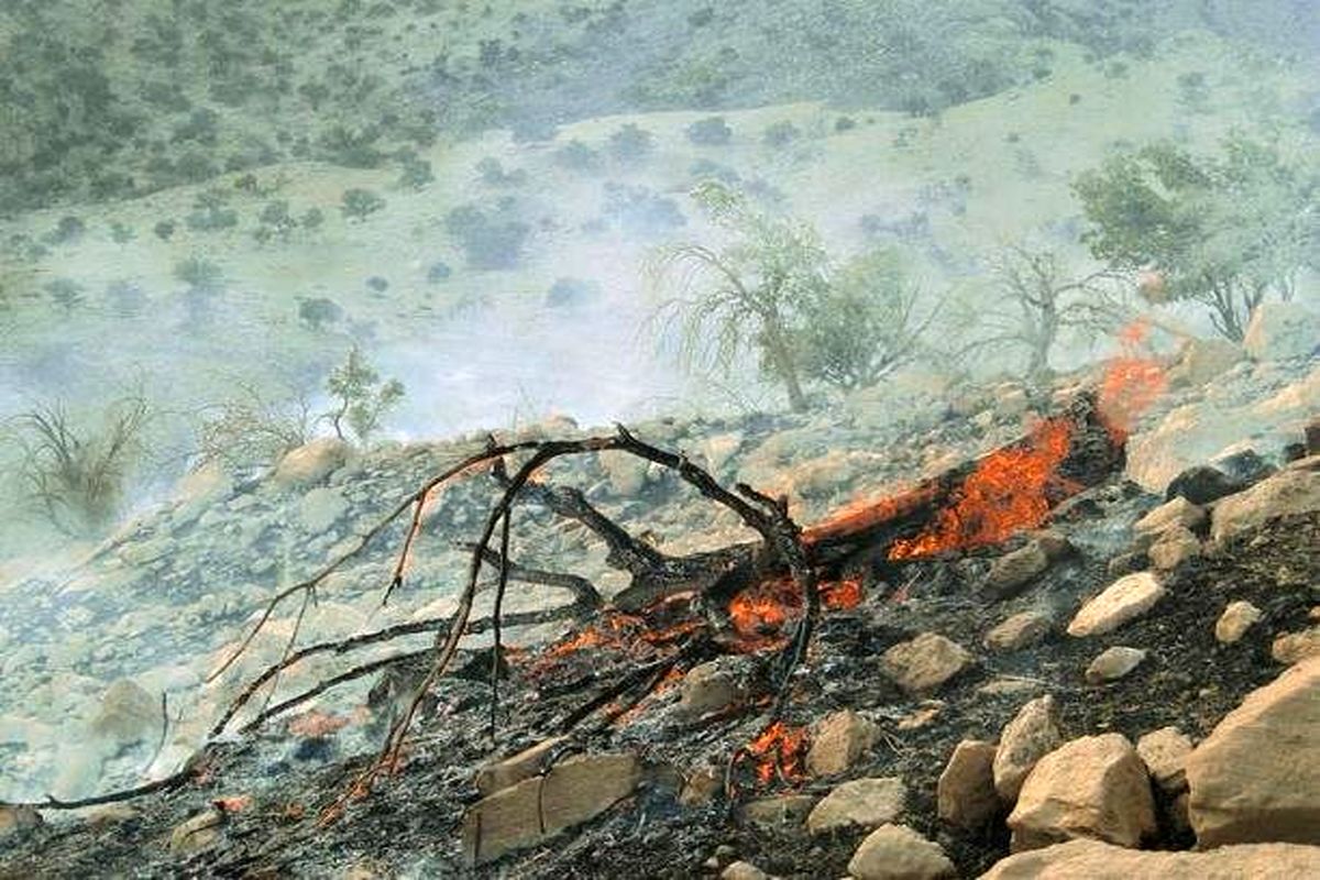 اعزام بالگرد به استان لرستان برای مهار آتش سوزی جنگل های کوهدشت