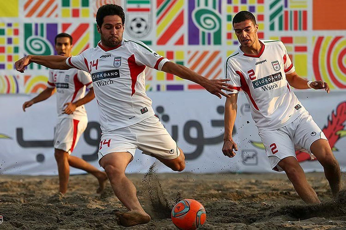 حضور تیم ملی فوتبال ساحلی ایران در جزیره قشم