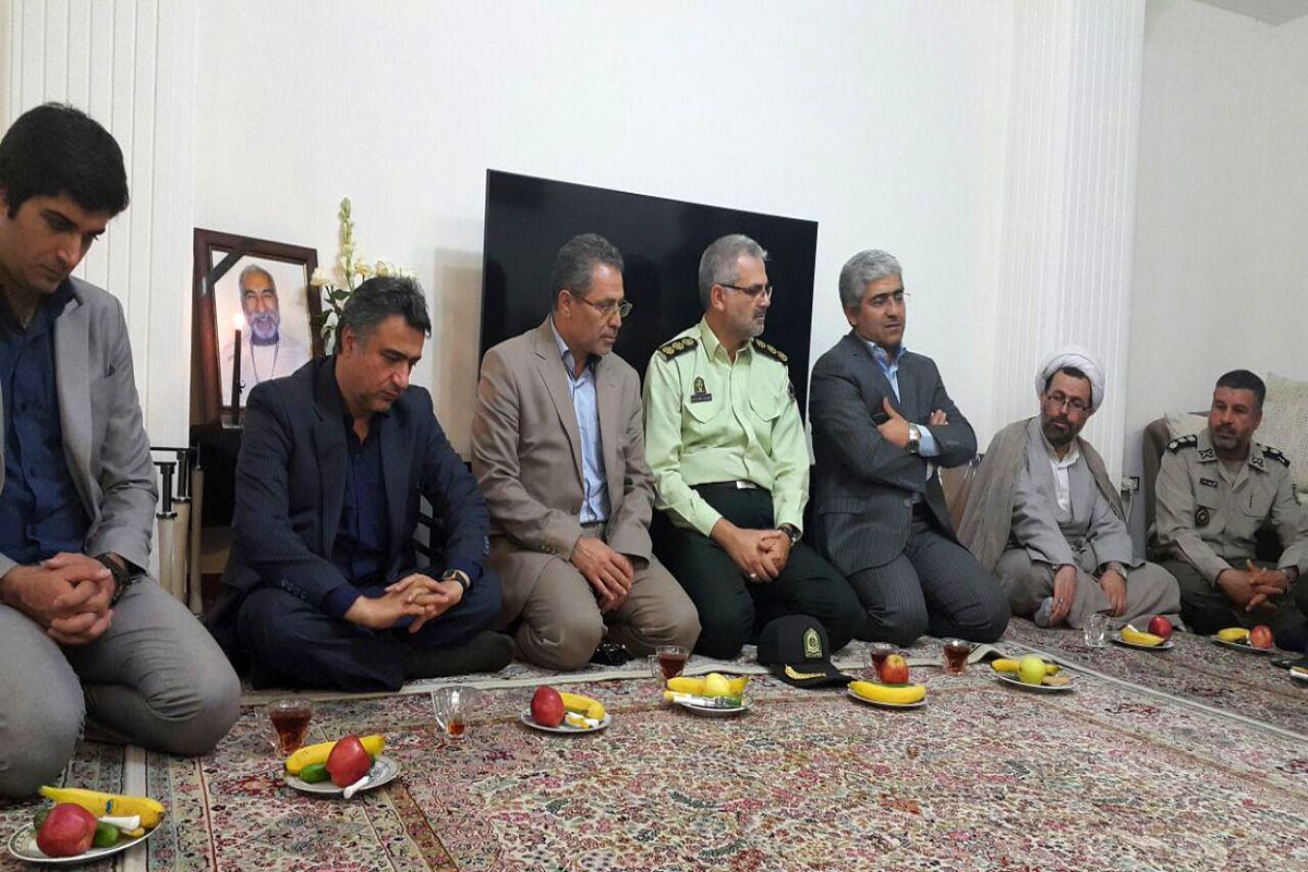 ازخانواده جانباخته حسینعلی عفتی در شهریار دلجویی شد