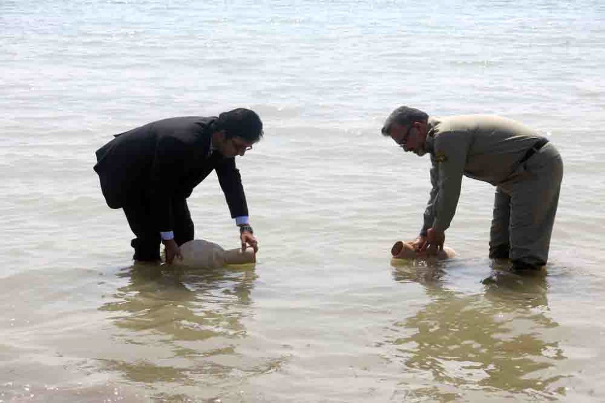 مراسم خواهر خواندگی دریای خلیج همیشه فارس با دریاچه ارومیه