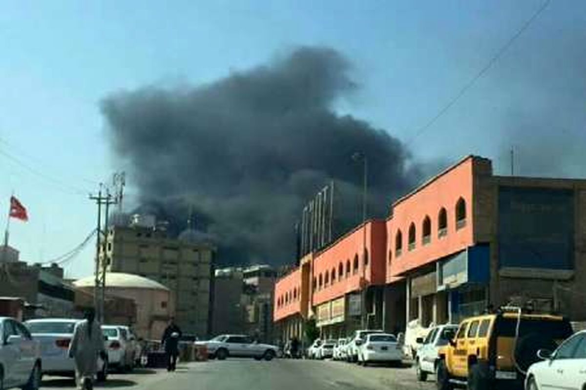 وزارت کشور عراق آتش گرفت