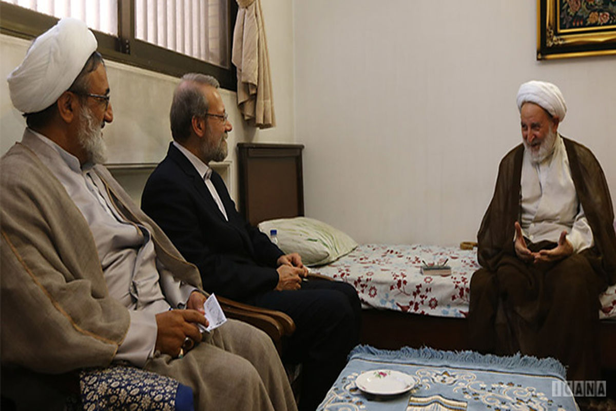 دیدار دکتر لاریجانی با رئیس مجلس خبرگان رهبری