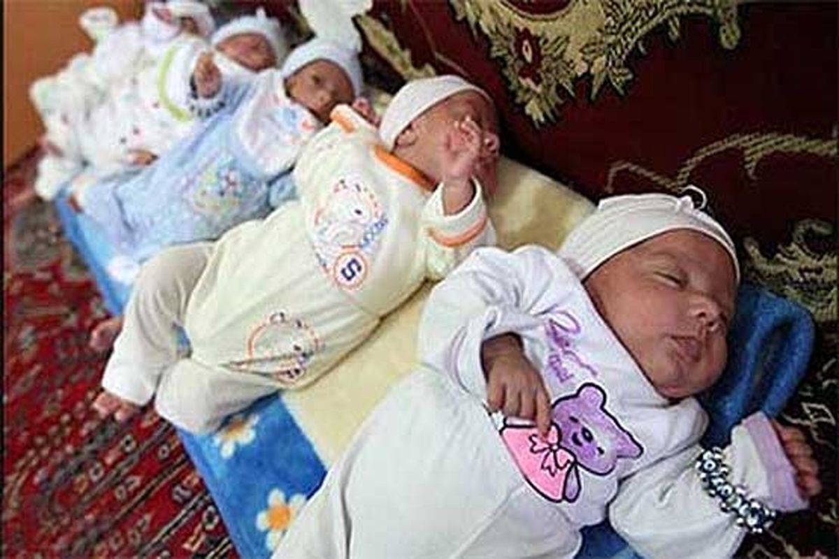به دنیا آمدن ۵ قلوهای مشهدی در بیمارستان ام‌البنین