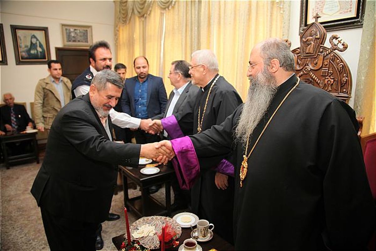 دیدار مدیرعامل سازمان آتش‌نشانی و خدمات ایمنی تهران با اسقف اعظم ارامنه