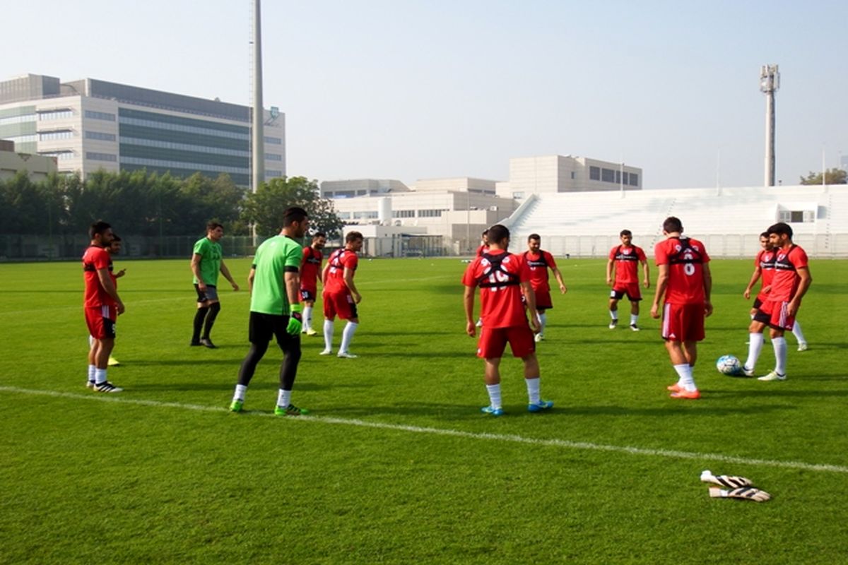 پیگیری تمرینات تیم ملی فوتبال در دوبی