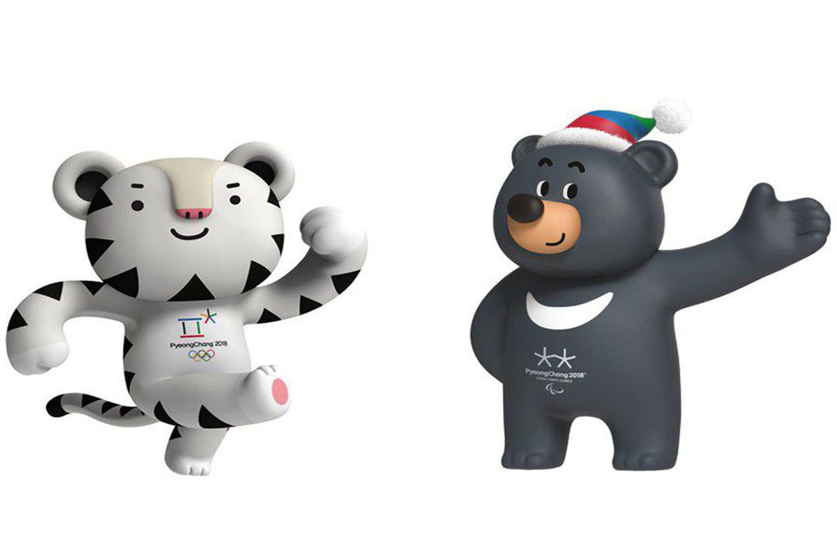 ببر سفید و خرس سیاه نماد بازیهای المپیک زمستانی ۲۰۱۸
