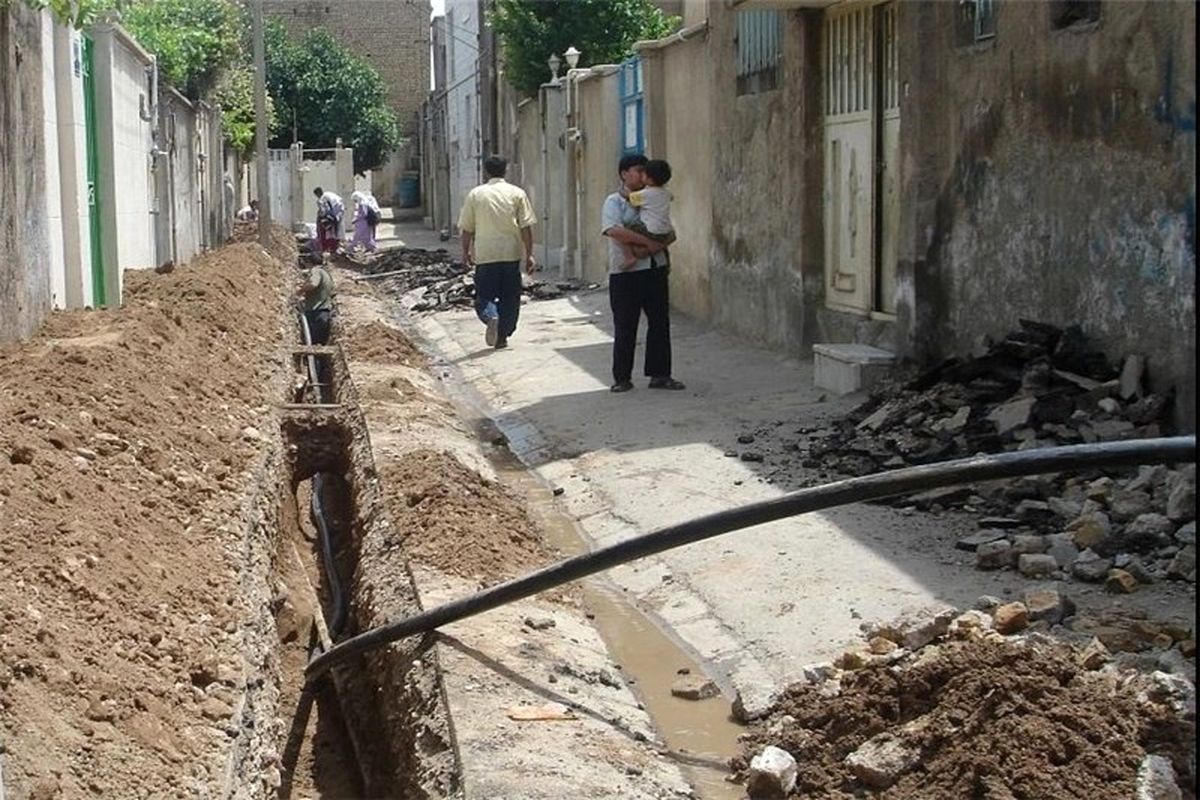 ۶۷۰۰ متر شبکه توزیع آب در سرایان اصلاح و بازسازی شد