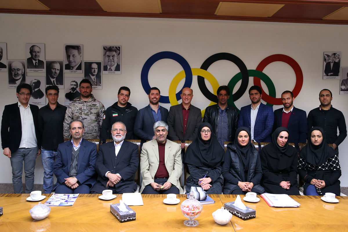 نشست مسئولین کمیته ملی المپیک با اعضای کاروان اعزامی به بازی‌های آسیایی زمستانی ۲۰۱۷