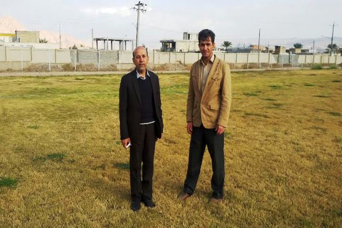 بازدید دانشور ازفضاهای ورزشی حاجی آباد