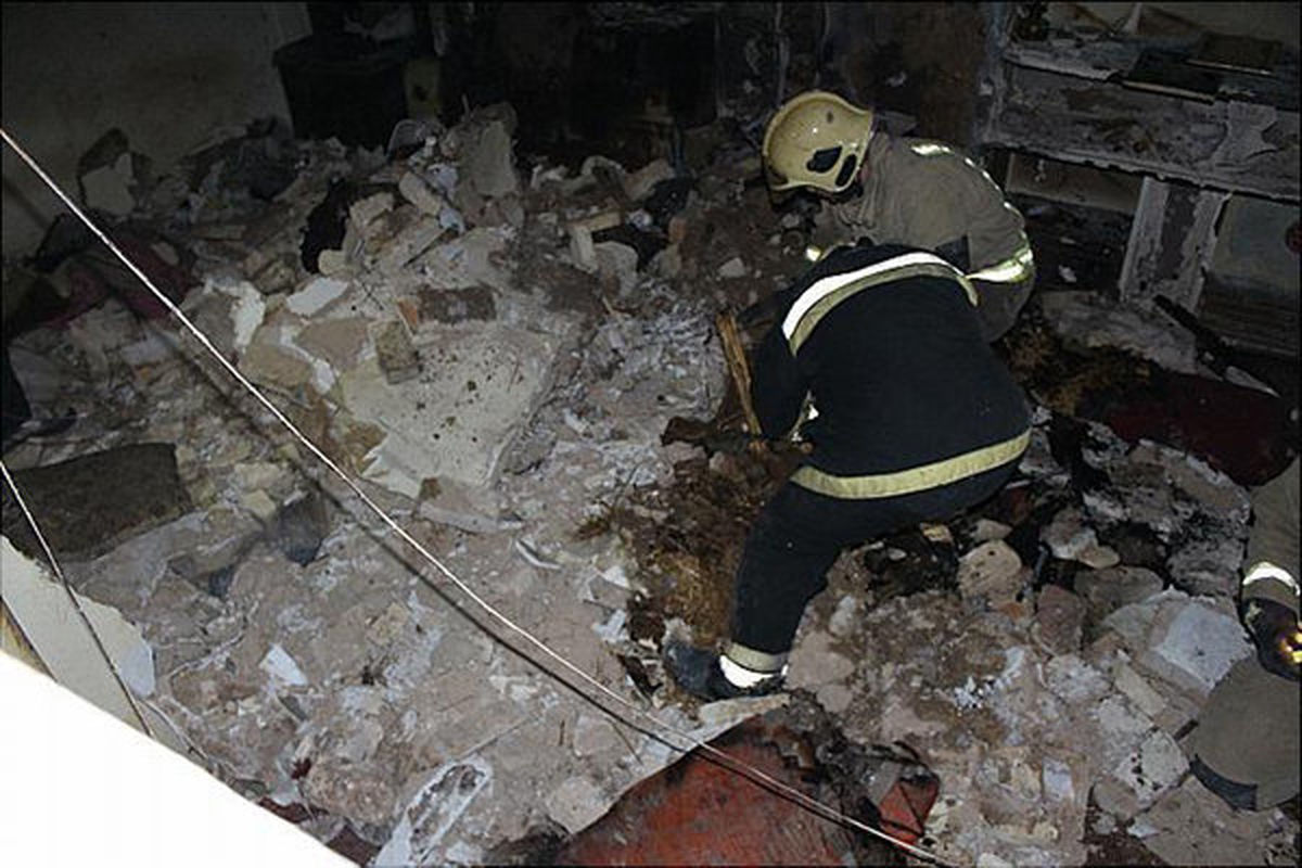 پایان عملیات جستجو/حادثه انفجار خانه در اردبیل فقودی نداشت