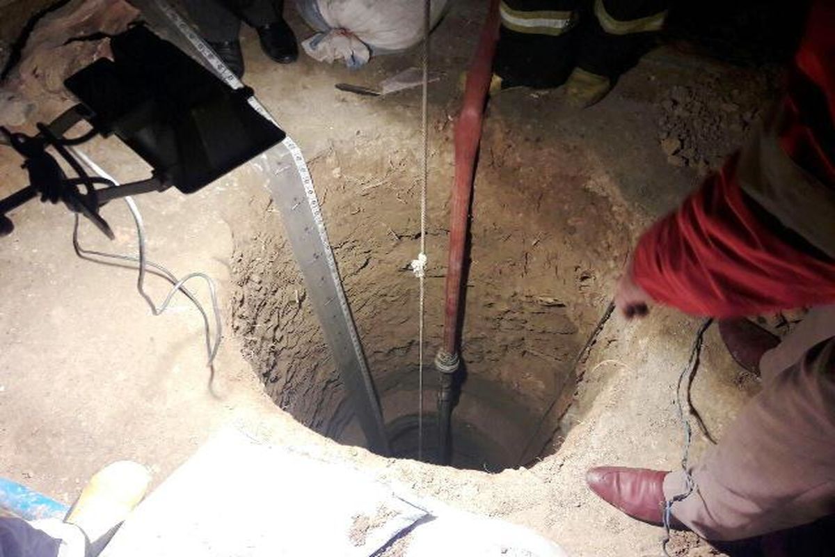 سقوط مرگبار مقنی در چاه ۲۵ متری