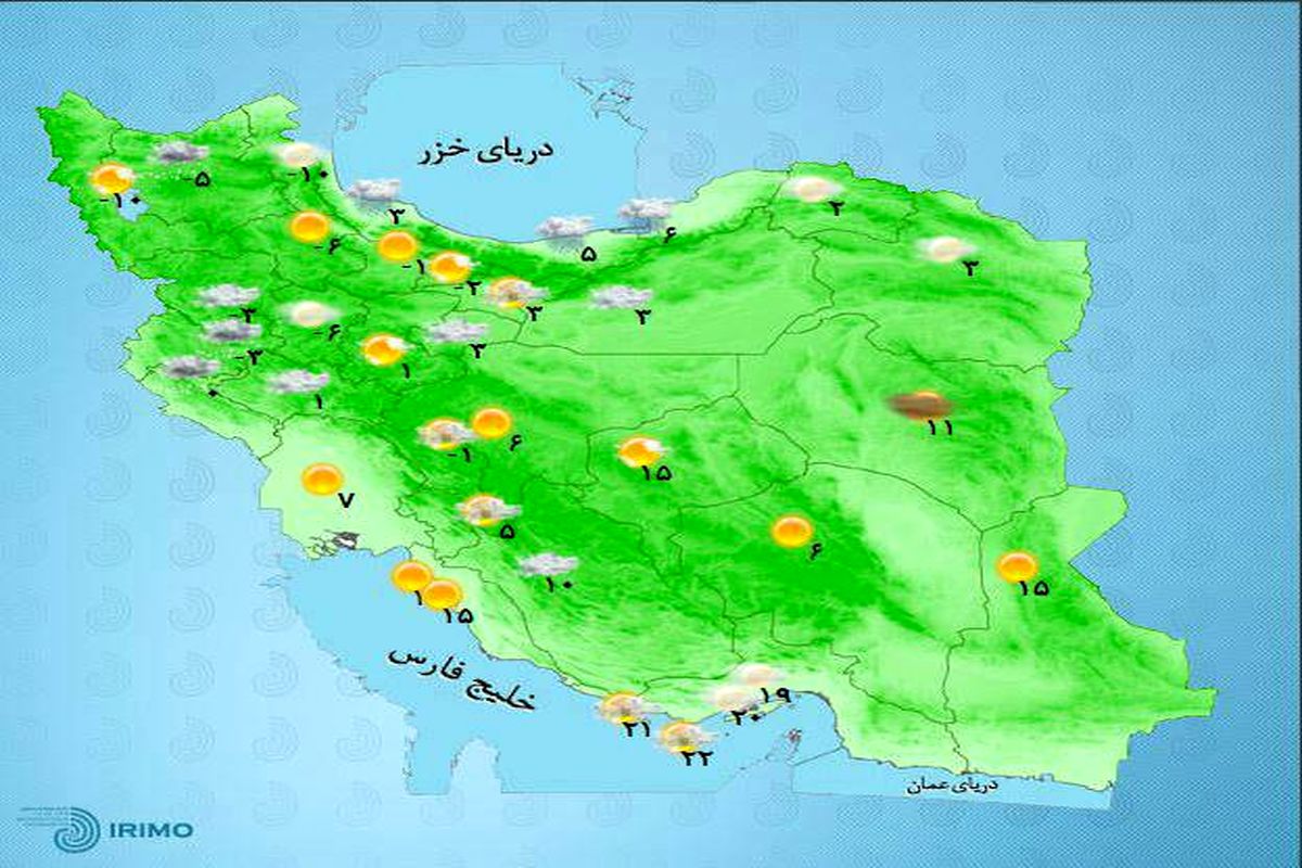 باد و باران در جنوب و شرق