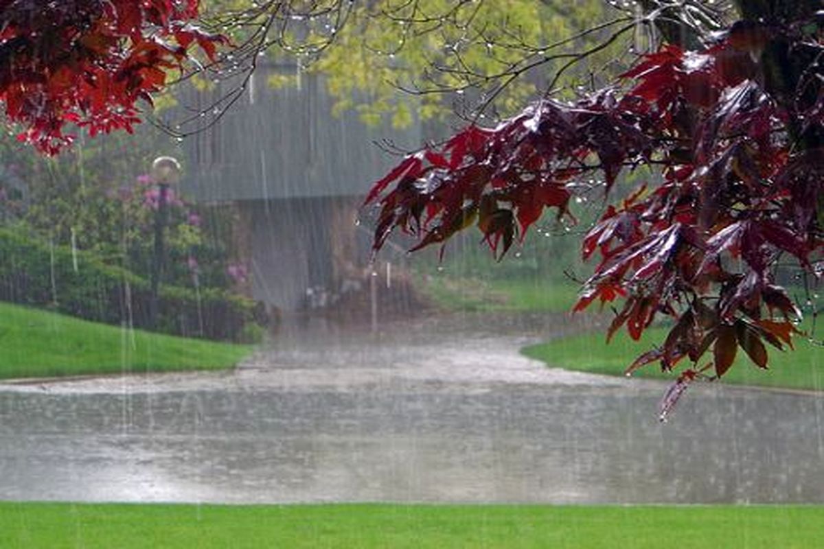 ادامه بارش باران در همدان از عصر امروز