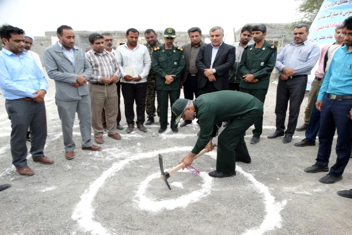 آغاز عملیات احداث ۱۰۷۵ واحد مسکونی مددجویان هرمزگانی با مشارکت سپاه پاسداران و کمیته امداد هرمزگان