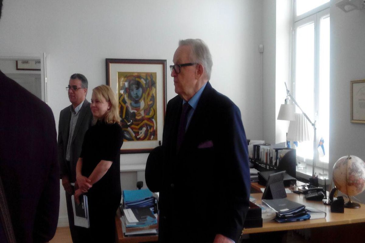 رئیس جمهور سابق  فنلاند با ظریف دیدار می کند