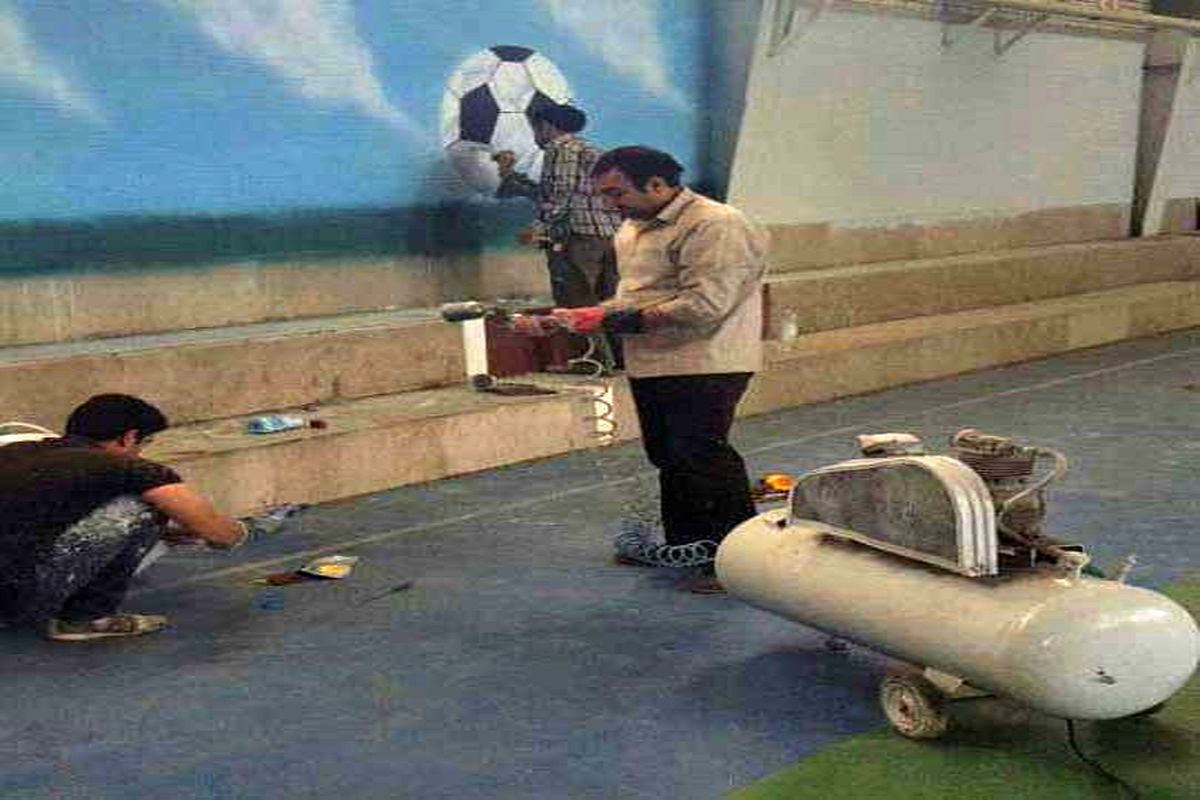 تعمیر و نو سازی اماکن ورزشی شهرستان چگنی