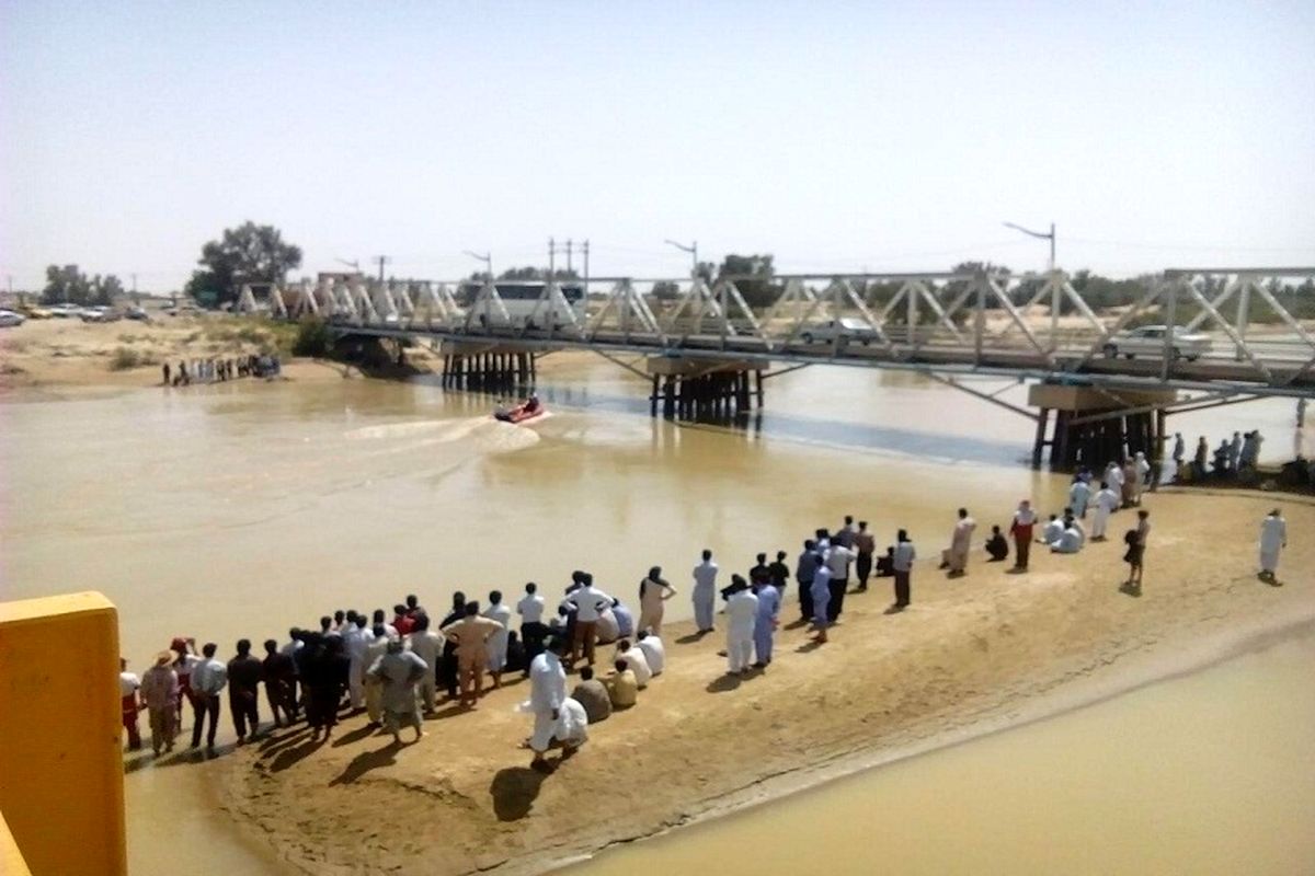 غرق شدن ۳ جوان در پل نهراب زابل