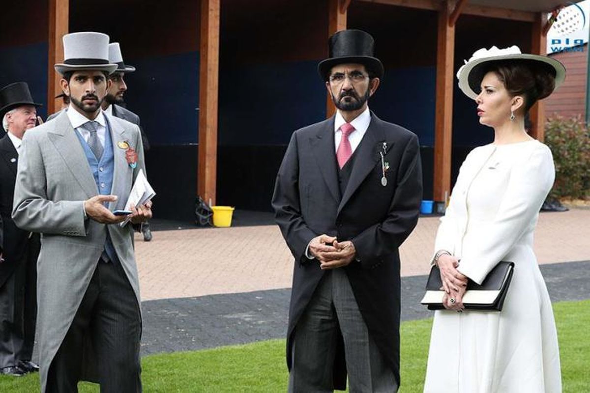 حاکم دبی و همسرش در لندن/ ببینید