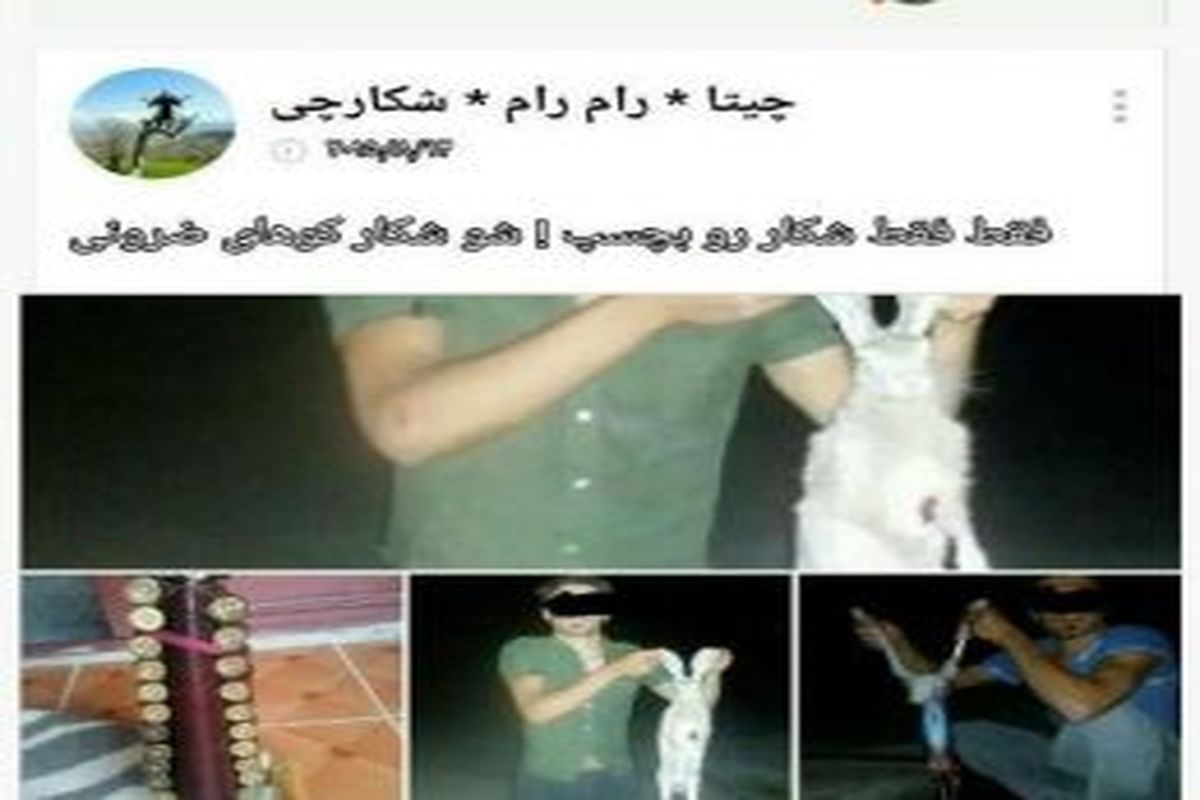 دستگیری فرد ناشر تصاویر شکار و صید غیرمجاز حیات وحش درکوهدشت