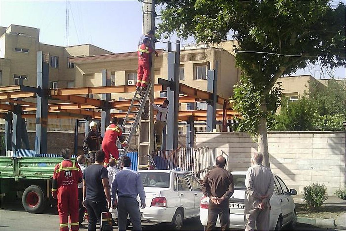 برق بلای جان مرد جوان شد