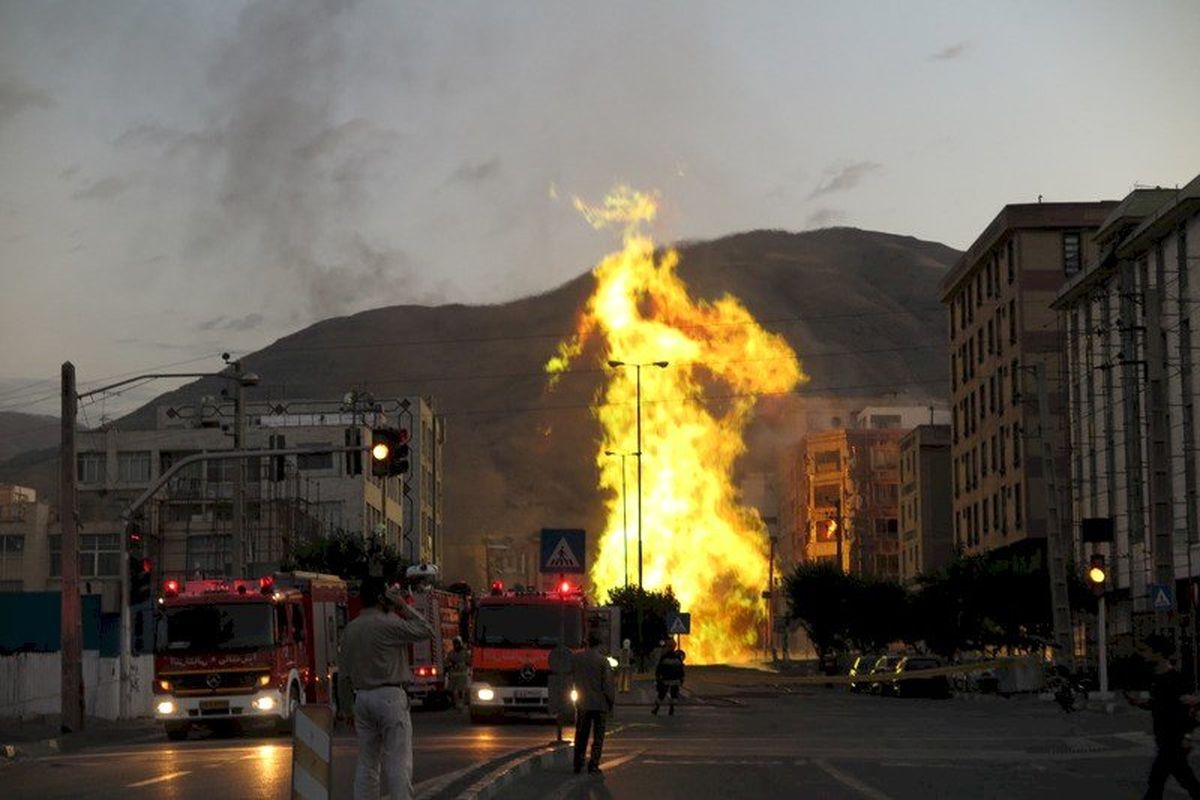 غرب تهران در بحران انفجار گاز