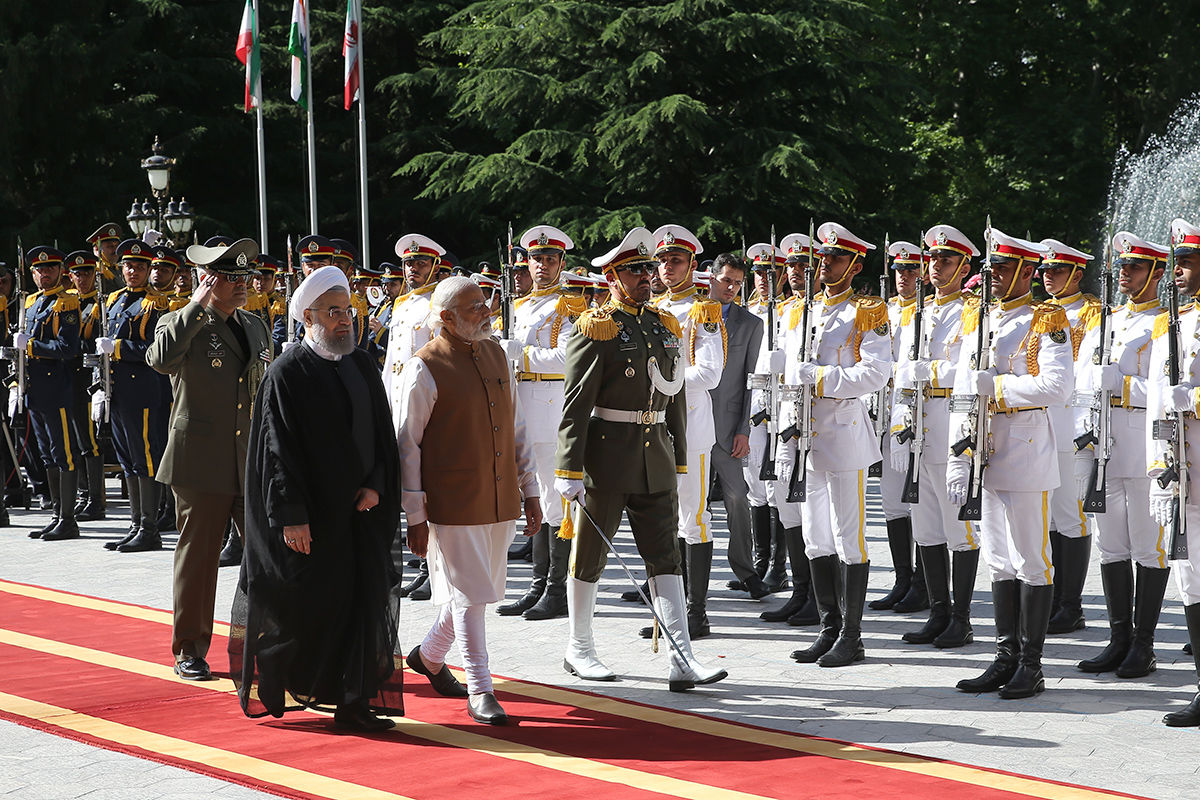 استقبال رسمی دکتر روحانی از نخست وزیر هند