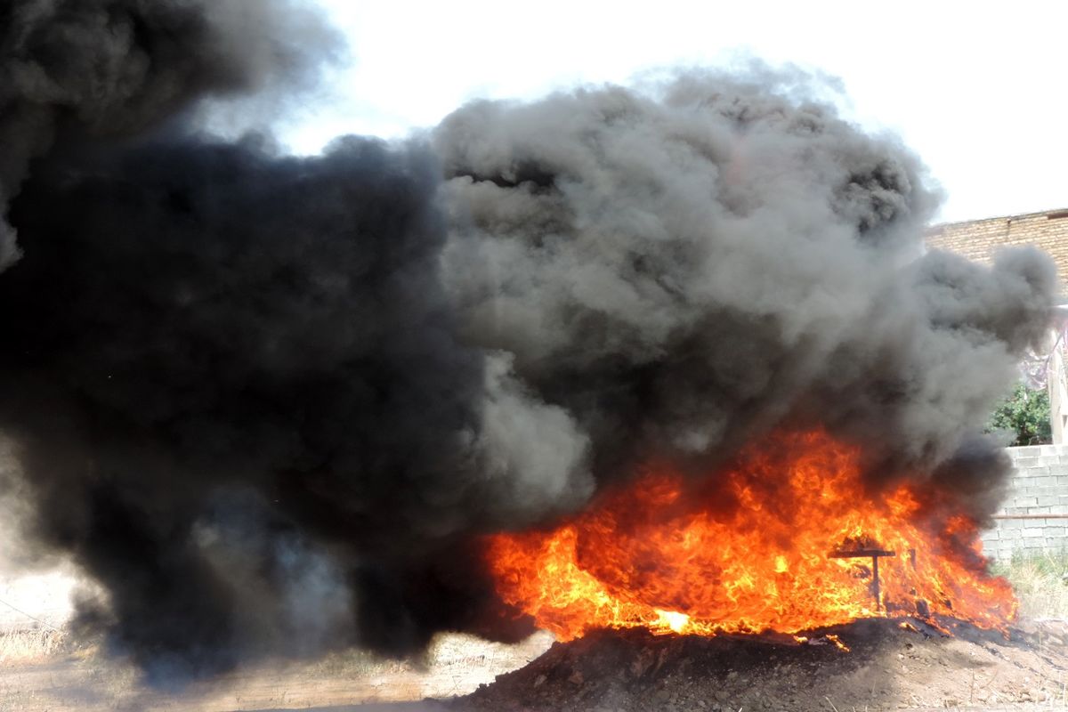 یک تن مواد مخدر در ارومیه امحاء شد
